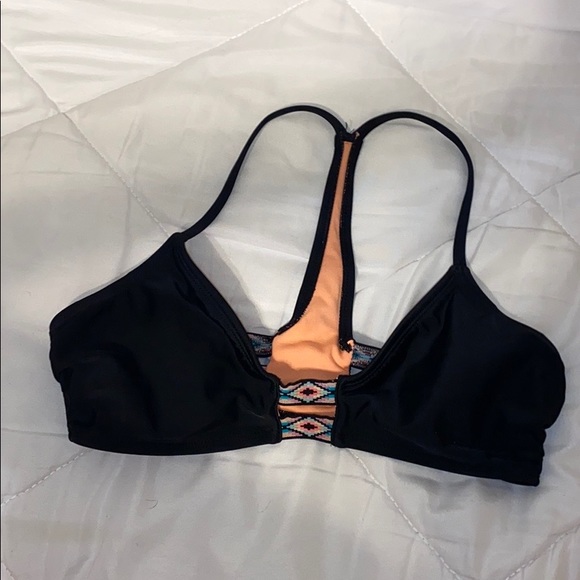 SOLD black and detail bikini top - Picture 1 of 3